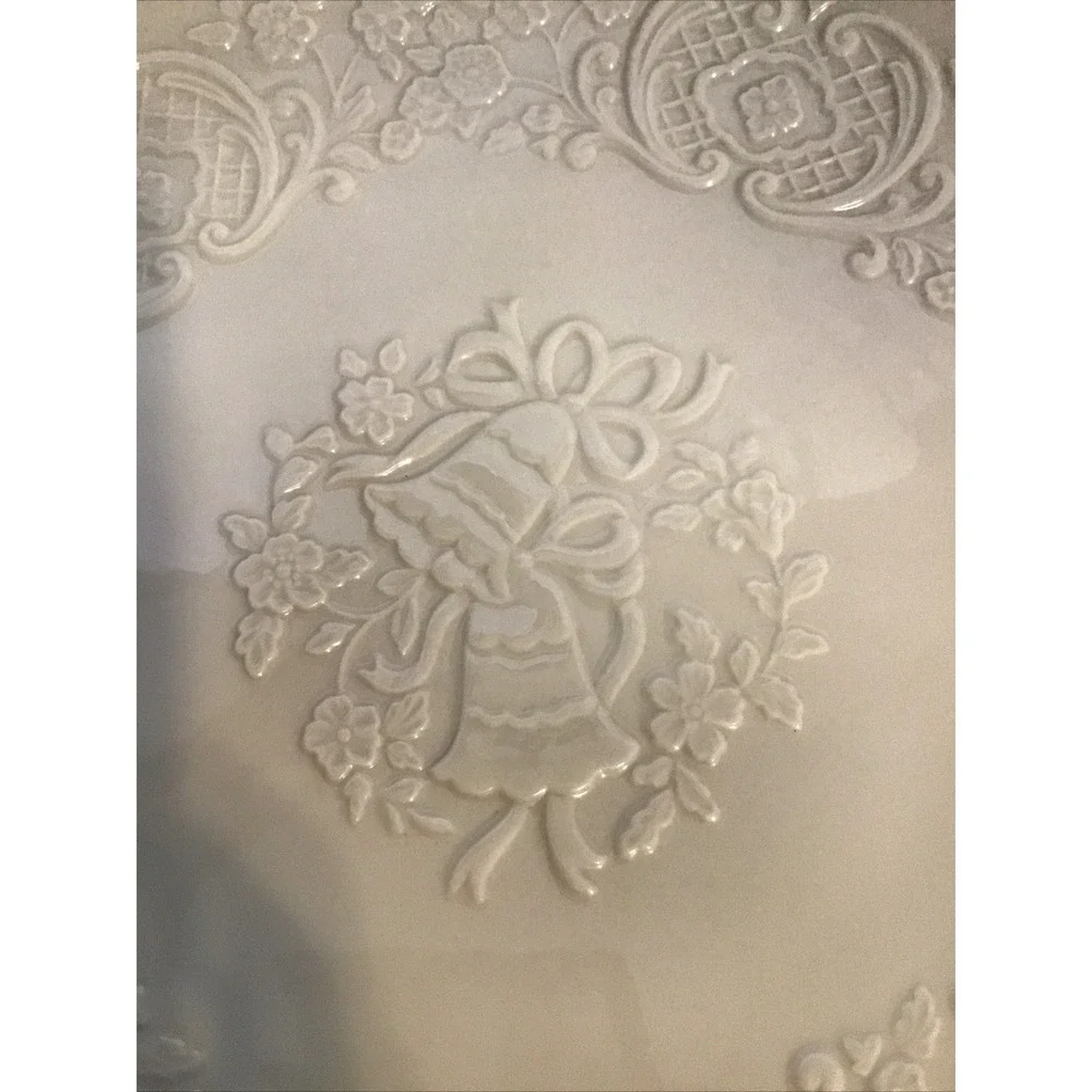 Vintage Lenox China Marriage Wedding Anniversary Gift‎ Bells and Flowers Plate